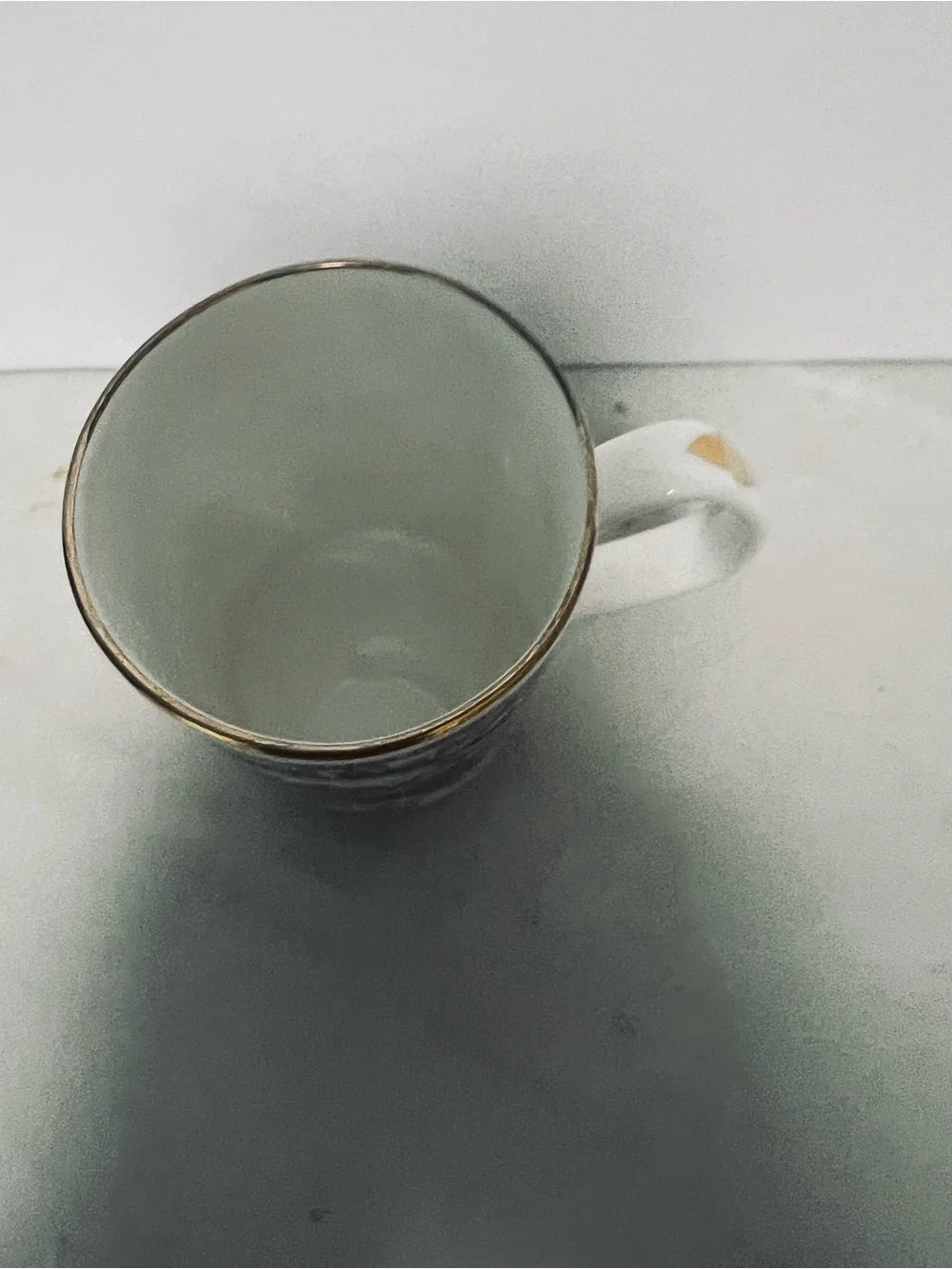 BLAEU Mercator World Map Mug English Fine Bone China VTG Gold Gilt 9 Ounces